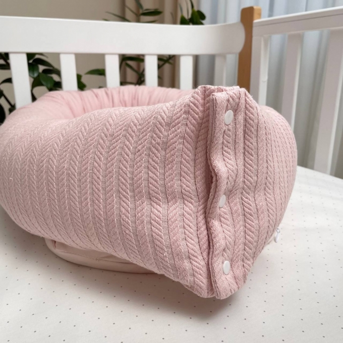 Protectie somn – Baby Nest Velvet roz